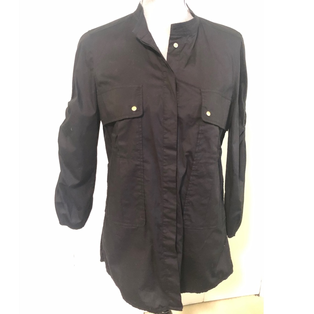 TORY BURCH “AARON” POPLIN SHIRT SIZE 6 - Picture 4 of 8